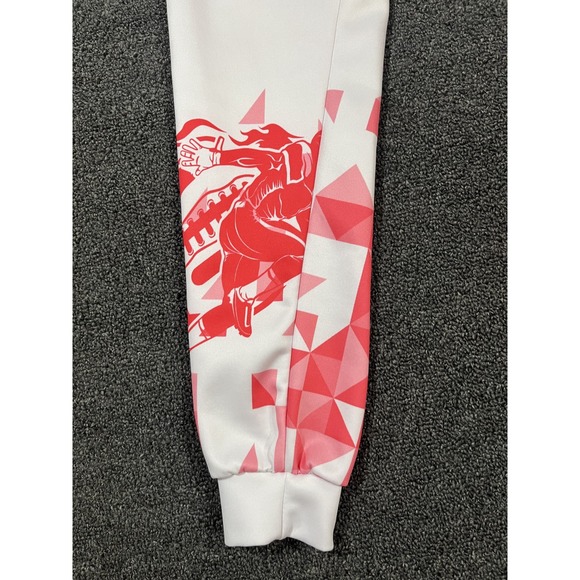 Kansas City Chiefs All Over Print Athletic Jogger Pants White Red Men's Size S - Picture 4 of 16